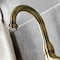 Kingston Brass Bridge Bathroom Faucet with Brass Pop-Up, Antique Brass KS7993TX - alternate 4